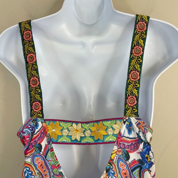 Aratta Silent Journey Womens Festival Maxi Dress Size S Hippie Boho Floral Flowy - Picture 6 of 16